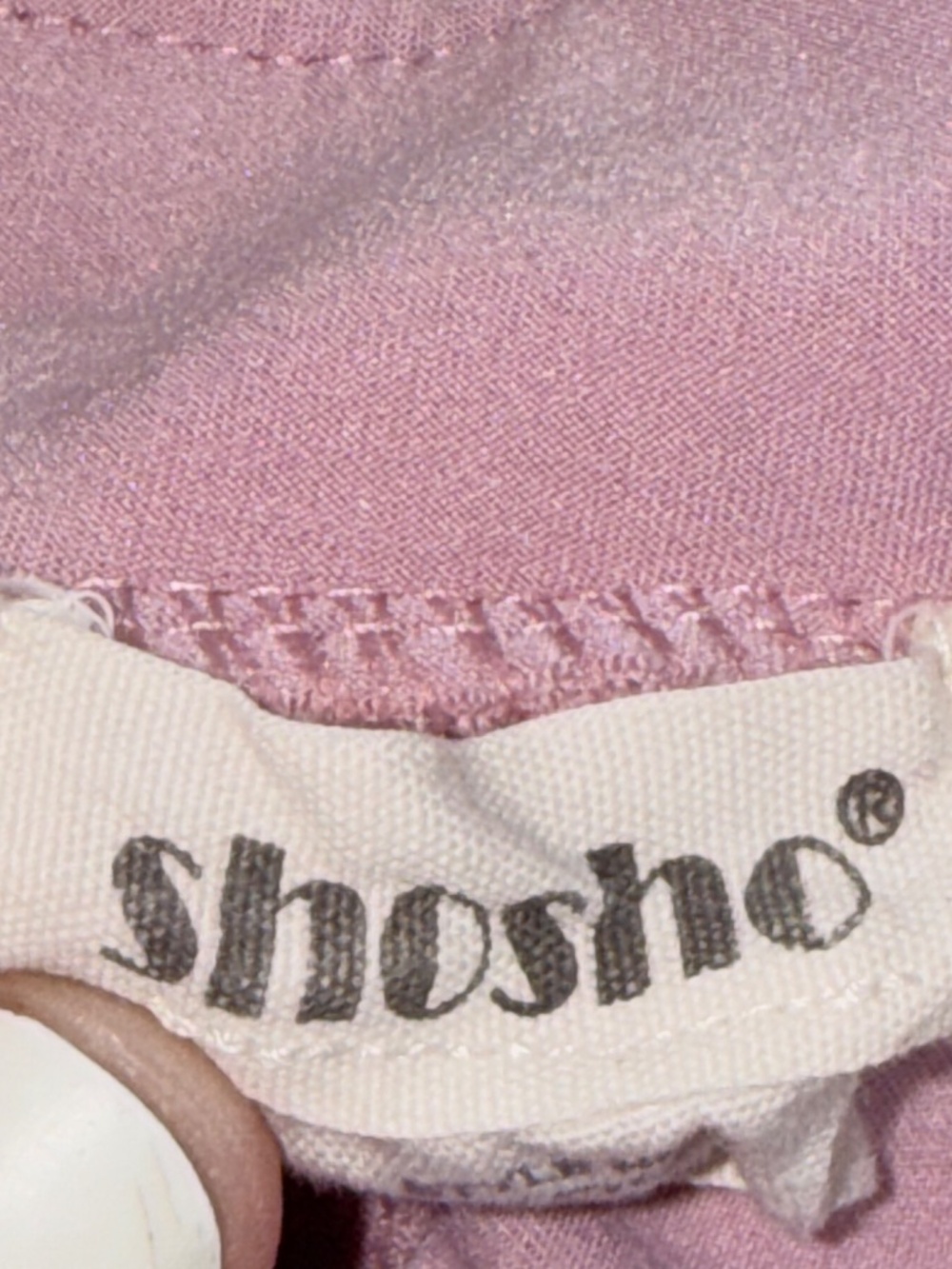 ShoSho Pink Flare High Rise Pants Gold Zipper Pockets Size 7/8 EUC - Picture 2 of 4